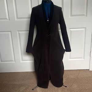 Ruti Midi Fleece Coat Size 4 US 12 Mauve